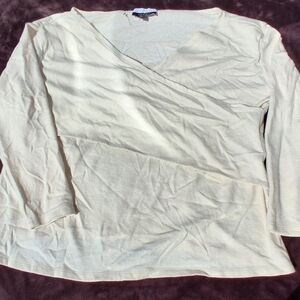 Eloquii Elements Faux Wrap Knit Top